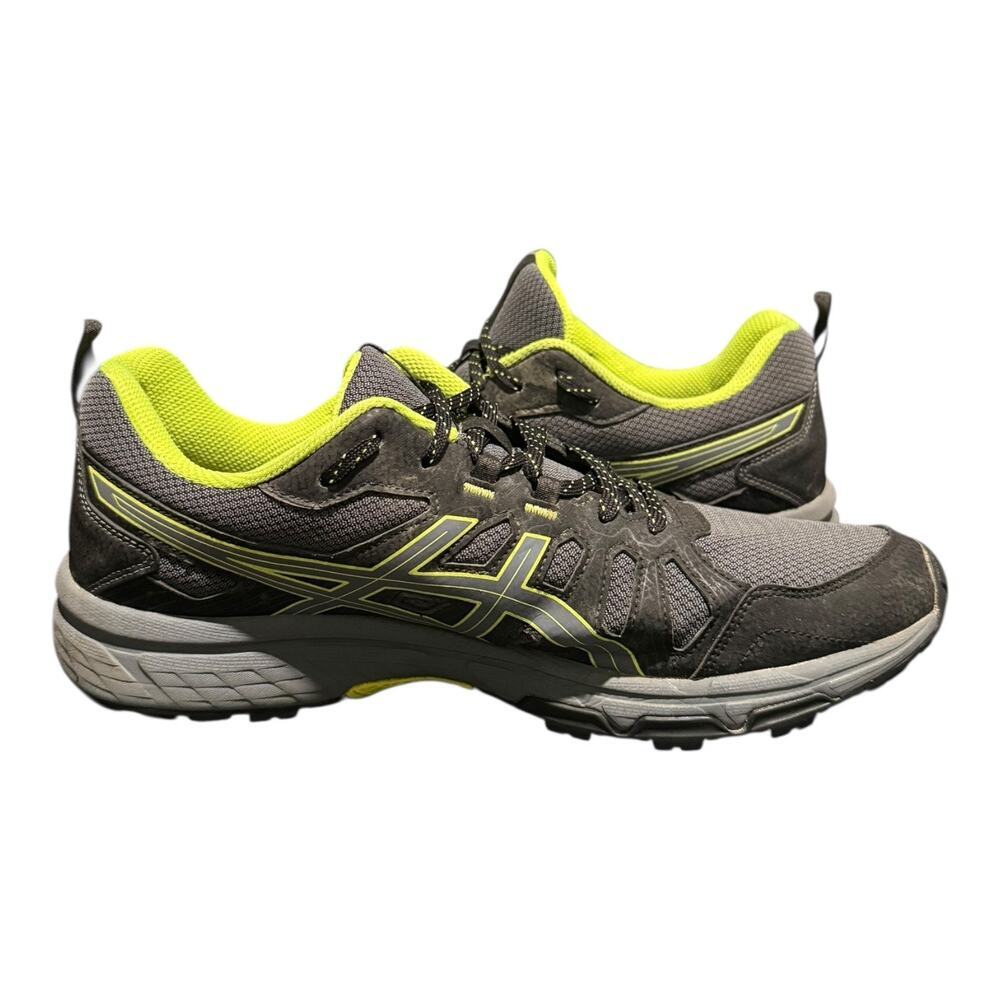 Asics Gel Venture Men’s Running Sneakers Size 12 Gray Green Athletic Walking - Picture 8 of 9